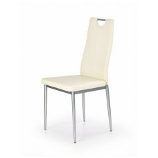 K202 kreminės spalvos metalinė kėdė