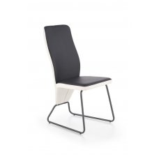 K300 baltos / juodos spalvos metalinė kėdė