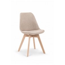 K303 smėlio spalvos medinė kėdė