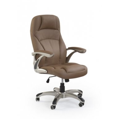 CARLOS light brown guide office chair on wheels
