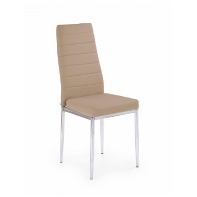 K70C tamsi smėlio spalvos metalinė kėdė