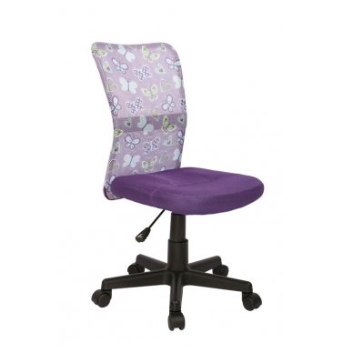 DINGO violetinė vaikiška kėdė su ratukais