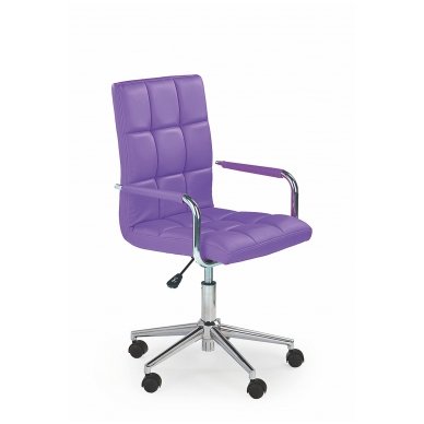 GONZO 2 violetinė vaikiška kėdė su ratukais
