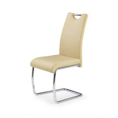 K211 smėlio spalvos metalinė kėdė