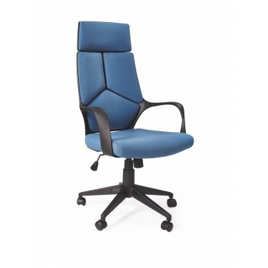 VOYAGER blue guide office chair on wheels