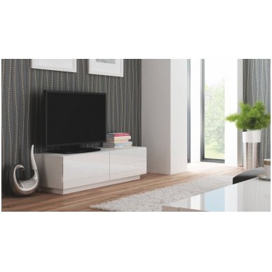 LIVO RTV-160S white standing TV- stand with drawers