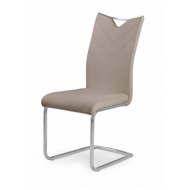 K224 cappuccino spalvos metalinė kėdė
