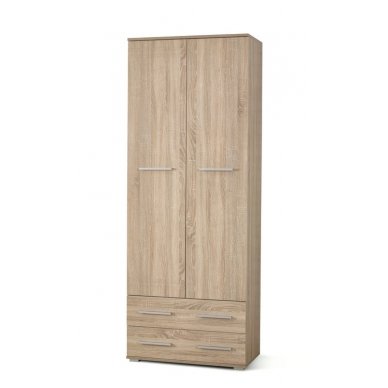 LIMA REG-2 sonoma oak two-door wardrobe with drawers
