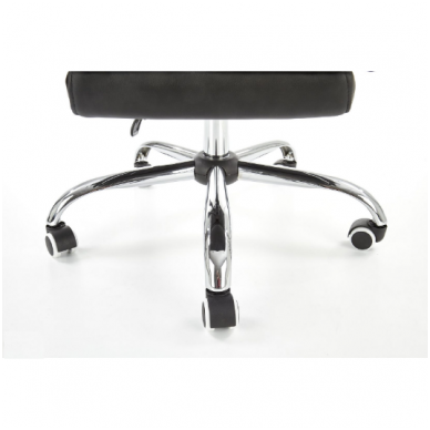 ALVIN black guide office chair on wheels and drop down footrest 6