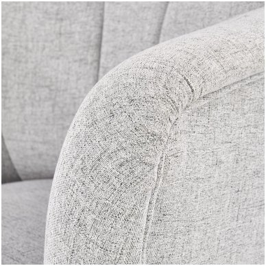 BISHOP soft light grey armchair 6