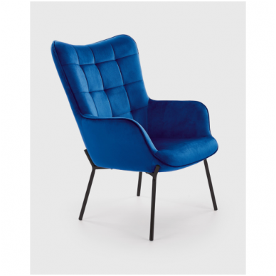 CASTEL темно-синее кресло