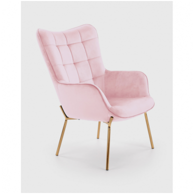 CASTEL 2 fotelis rožinis
