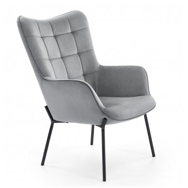 CASTEL light grey soft armchair