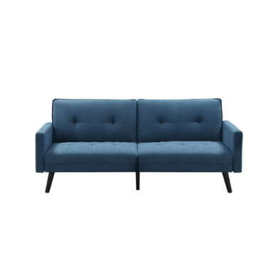 CORNER folding blue sofa with footrest 2