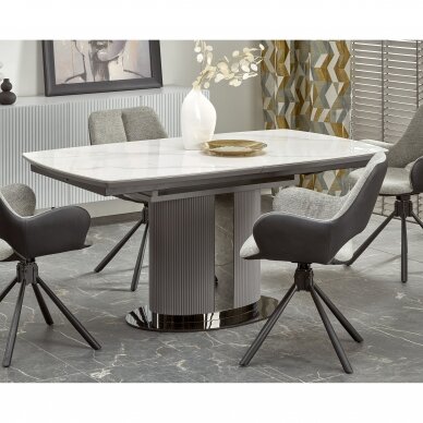 DANCAN extension marble dining table