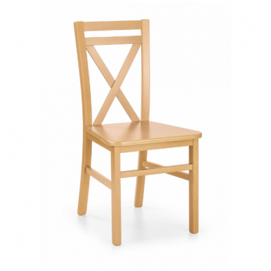 DARIUSZ 2 honey oak colored wooden chair