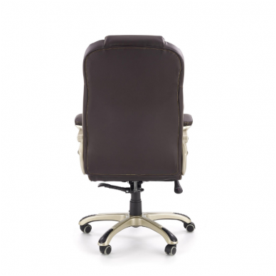 DESMOND dark brown colored guide office chair on wheels 3