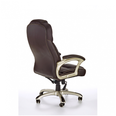 DESMOND dark brown colored guide office chair on wheels 2