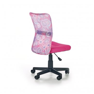 DINGO розовый с украшениями детский стул на колесиках 2
