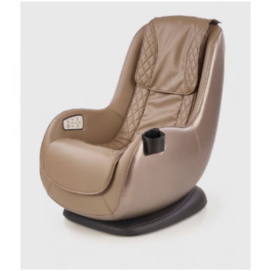 DOPIO smėlio spalvos fotelis su masažo funkcija ir USB lizdu