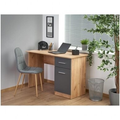 ELMO цвета матовый антрацит / дуб вотан письменный стол с ящиком