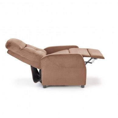 FELIPE 2 beige armchair with drop down footrest 3