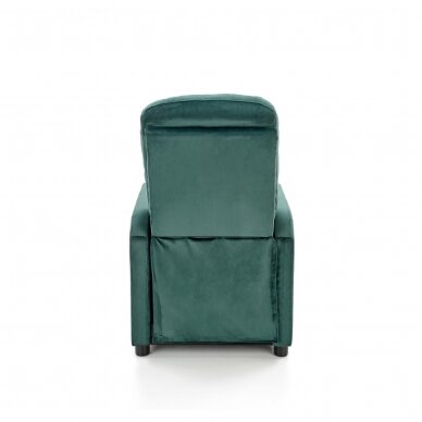 FELIPE 2 dark green armchair with drop down footrest 4