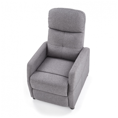 FELIPE темно-серый кресло с раскладной подставкой для ног 3