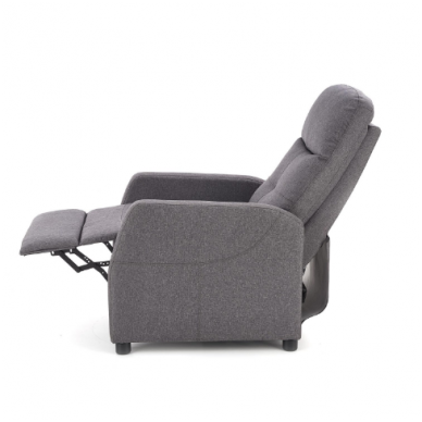 FELIPE темно-серый кресло с раскладной подставкой для ног 11