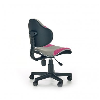 FLASH 2 pilkos / rožinės spalvos vaikiška kėdė su ratukais 2