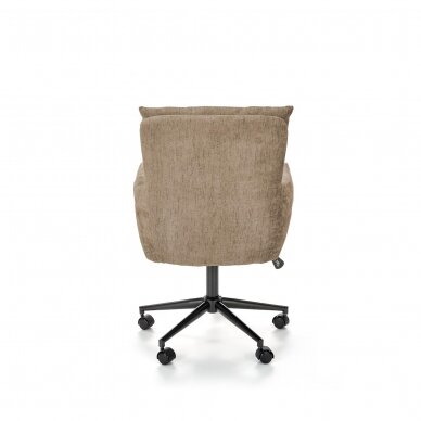 FLORES dark beige office chair on wheels 4