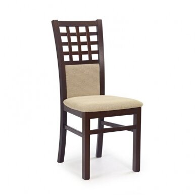 GERARD 3 tamsaus riešuto spalvos medinė kėdė
