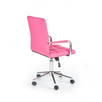GONZO 2 rožinė vaikiška kėdė su ratukais 2