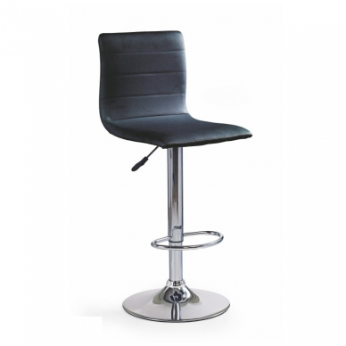 H-21 black bar stool with turnover function