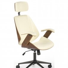 IGNAZIO cream office chair on wheels