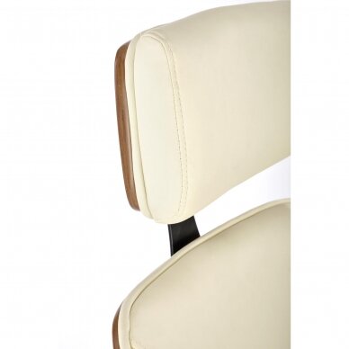 IGNAZIO cream office chair on wheels 3