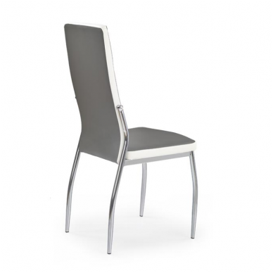 K210 pilkos / baltos spalvos metalinė kėdė 2