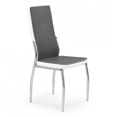 K210 pilkos / baltos spalvos metalinė kėdė
