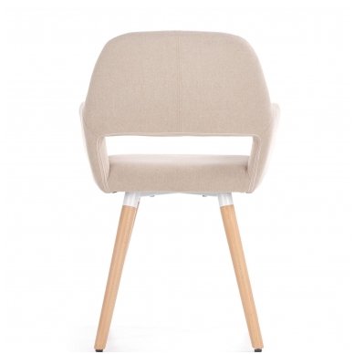 K283 smėlio spalvos medinė kėdė 3