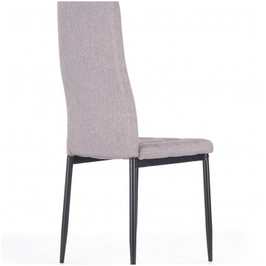 K292 pilka metalinė kėdė 2