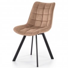 K332 smėlio spalvos metalinė kėdė