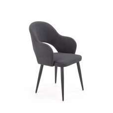 K364 pilka metalinė kėdė