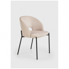 K373 smėlio spalvos metalinė kėdė