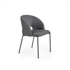 K373 pilka metalinė kėdė