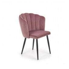 K386 rožinė metalinė kėdė