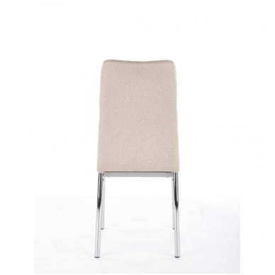 K309 šviesios smėlio spalvos metalinė kėdė 2