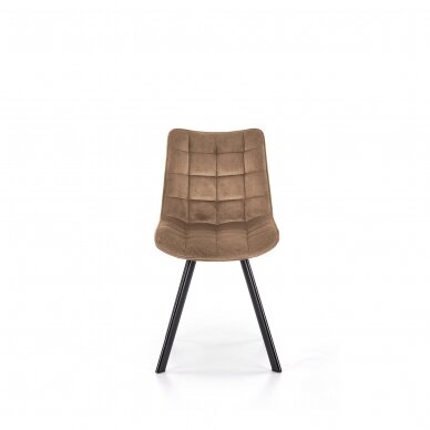 K332 smėlio spalvos metalinė kėdė 2