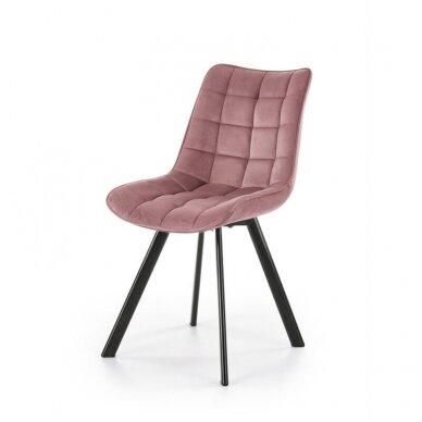 K332 rožinė metalinė kėdė