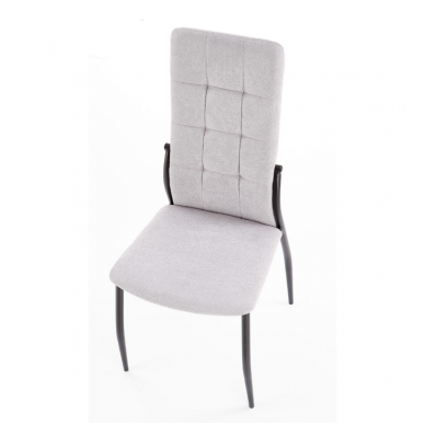 K334 pilka metalinė kėdė 3