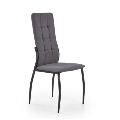 K334 pilka metalinė kėdė